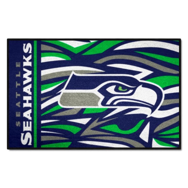 FANMATS Seattle Seahawks Patterned 1.5 ft. x 2.5 ft. XFIT Design Starter Area Rug