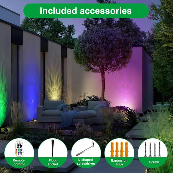 BeamBox 800 Lumen Black Integrated LED Floodlight, IP65 Waterproof