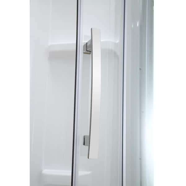 Glacier Bay Maia 36 in. x 79.50 in. Corner Drain Corner Shower Kit