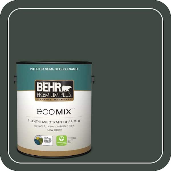 1 gal. #PPF-54 Trellised Ivy Semi-Gloss Enamel EcoMix Plant-Based Interior Paint & Primer