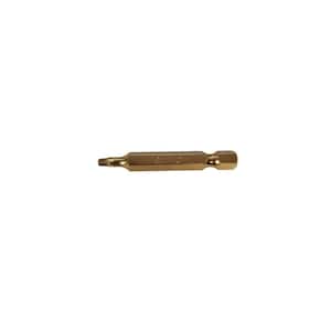 T-10 50 mm x 2 in. Gold Anodized Bits (100-Pack)