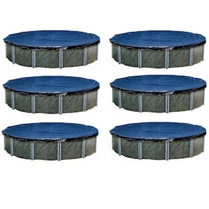 30 ft. L Heavy Round Above Ground Winter Swimming Pool Cover (6-Pack)