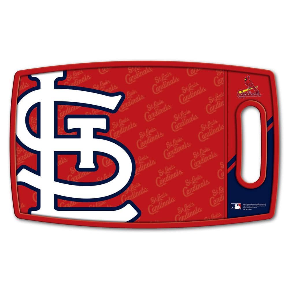 YouTheFan MLB St. Louis Cardinals Logo Series Cutting Board 9in x 0.5in- Rectangle- Manufactured Wood and polypropylene, Team Colors -  1907194