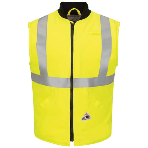 Bulwark Men's X-Large Yellow/Green Hi-Visibility Insulated Vest