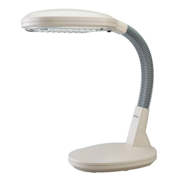 Verilux Original 15 in. Gooseneck Ivory Natural Spectrum Desk Lamp