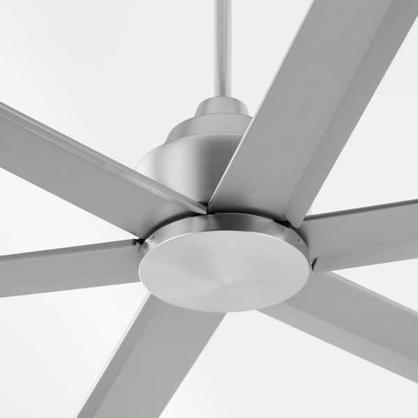 quorum Titus 65 in. Satin Nickel 6-Blade Modernistically 6