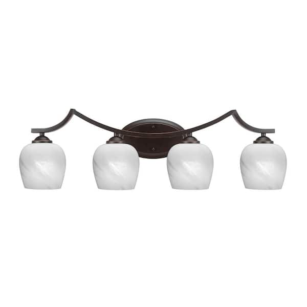 Unbranded Cleveland 8 in. 1-Light Dark Granite Vanity Light