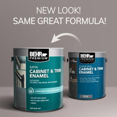 1 gal. #1350 Ultra Pure Black Satin Enamel Interior Cabinet and Trim Paint