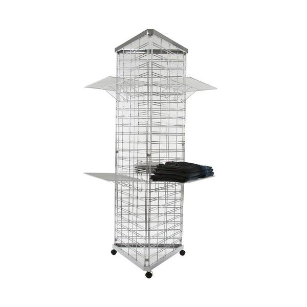 Econoco - 24 in. Chrome Grid Panel Triangle Base