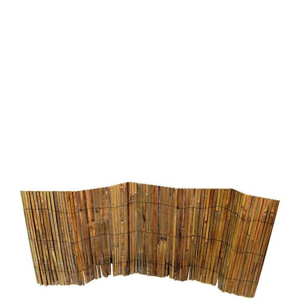 24 in. Bamboo Slat Rolled Garden Fencing