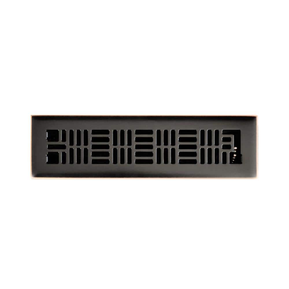 Art Nouveau 2 in. x 12 in. Steel Floor Register in Oil Rubbed Bronze price history on PriceWatchPro