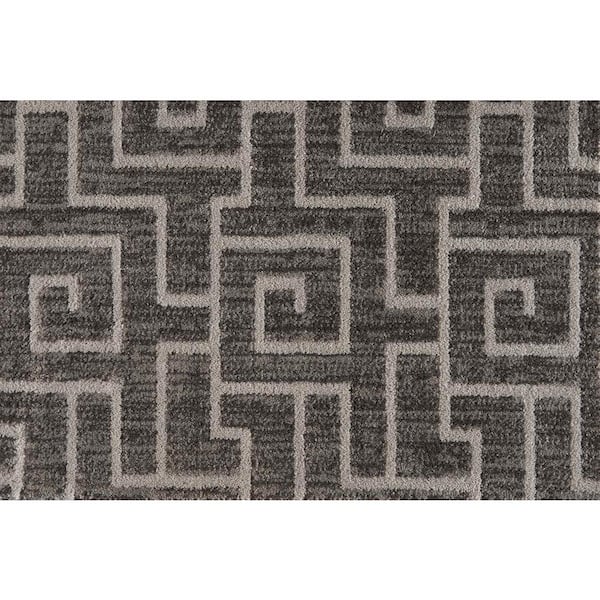 Labyrinth Wrought Iron Custom Area Rug with Pad