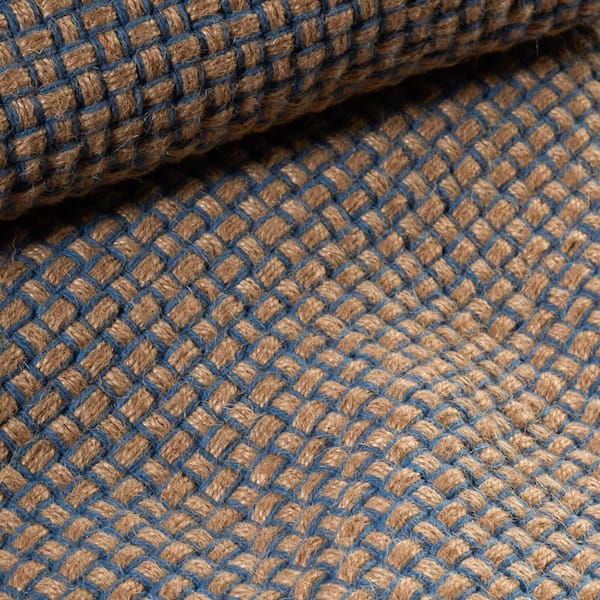 Donnie Handwoven Jute Navy 10 ft. x 14 ft. Indoor Area Rug
