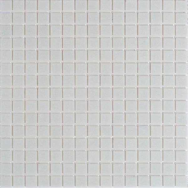 Apollo Tile Dune 4 in. x 6 in. Glossy Cloud Gray Glass Mosaic Uniform square Wall & Floor Sample Tile (0.13 sq. ft./Piece) (1-Pack)