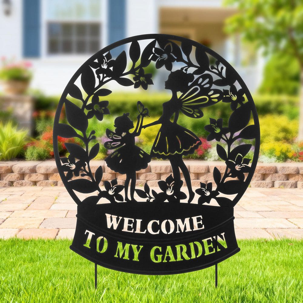 NO 83ぽゆうる三角屋根welcome MY Garden 5段ブラウン Glitzhome 30 in. H Metal 