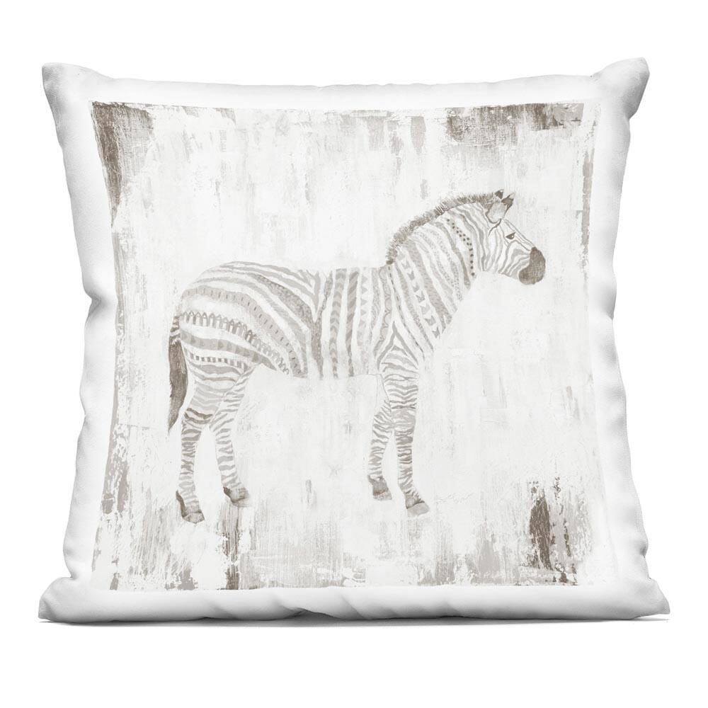 Boho Striped Zebra Grey Abstract Polyester 18 in. x 18 in. Throw Pillow price history on PriceWatchPro