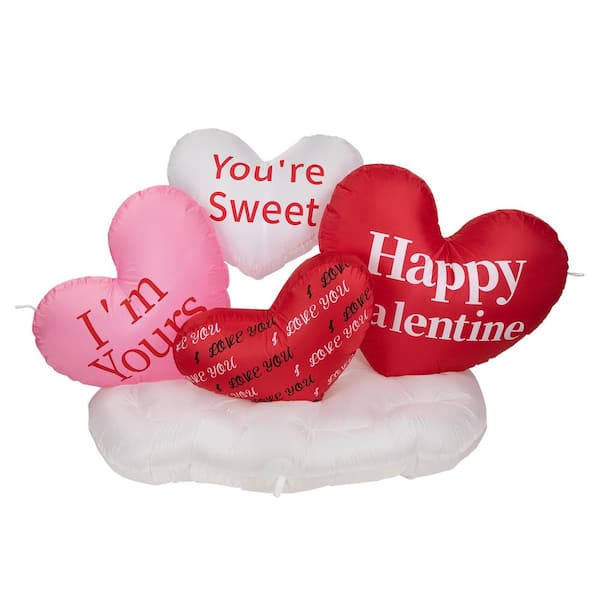 Northlight 5 ft. Inflatable Lighted Valentine\'s Day Conversation ...