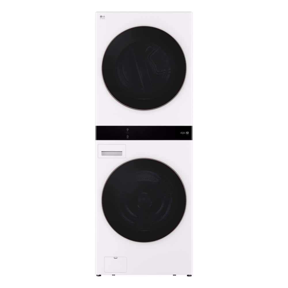 LG STUDIO WashTower Stacked SMART Laundry Center in Essence White 5.0 Cu.Ft. Front Load Washer 7