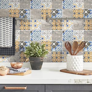Porto Capri Hex 6 in. x 6 in. Porcelain Mosaic Take Home Tile Sample