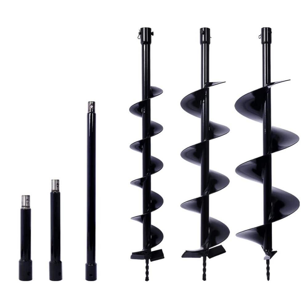 (9 cu. ft. ) 4 + 6 + 8 in. + Extension Rod Kit Auger Drill Bit, Post Hole Digger Accessories price history on PriceWatchPro