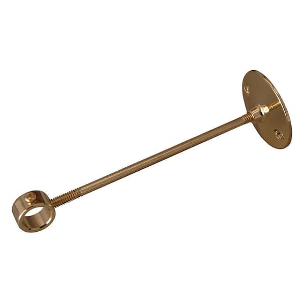 Barclay Products Wall Support for 4195 and 4199 Shower Rod in Polished Brass