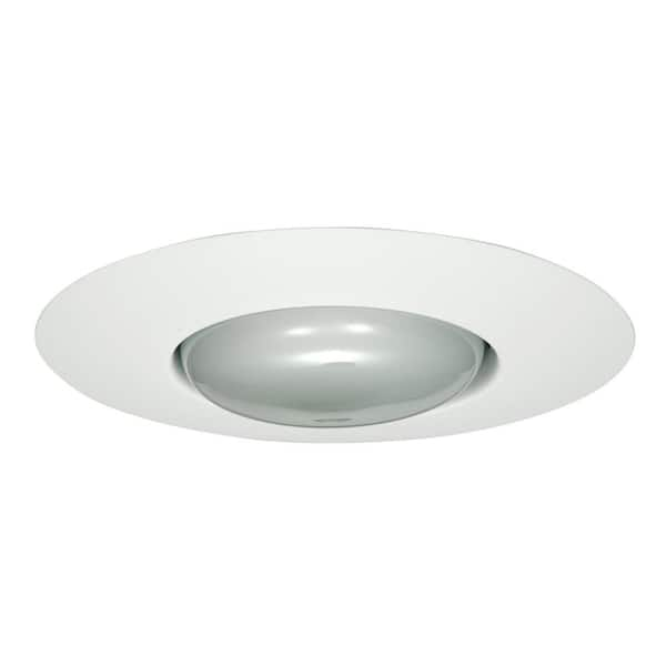 HALO 300 Series 6 in. White Recessed Ceiling Light with Open Splay Trim