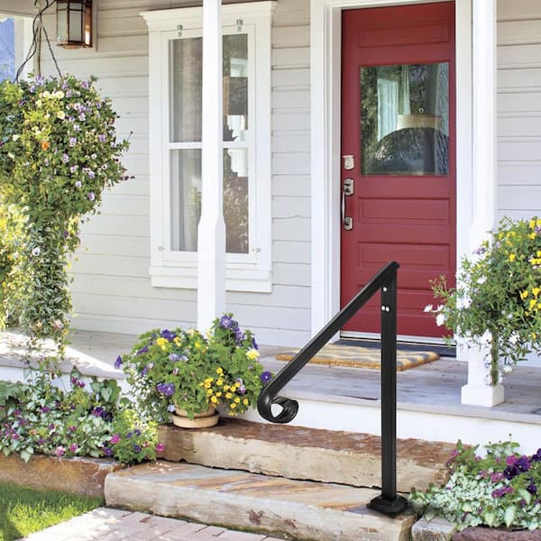 Single Iron Front Porch Railing