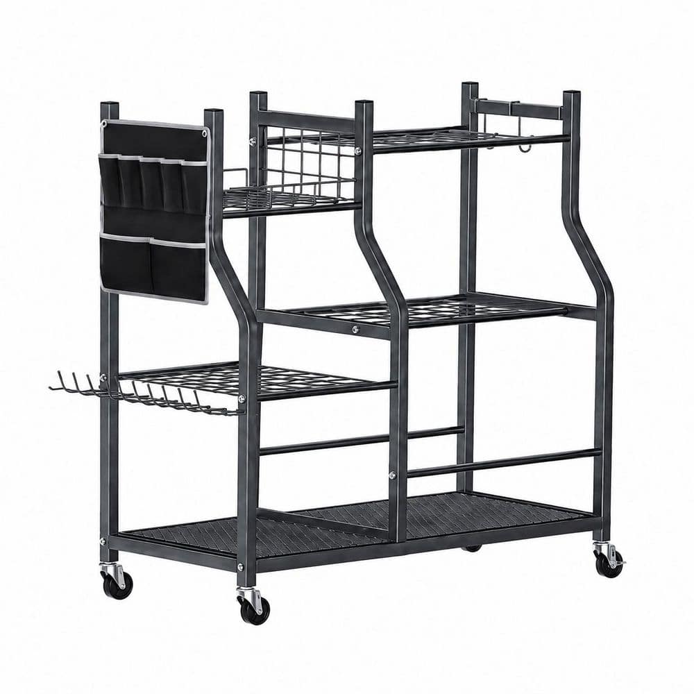 36 in Large Rolling Garden Tool Organizer Rack with Wheels, Side Tool Bag and 3-Tier Freestanding Storage price history on PriceWatchPro