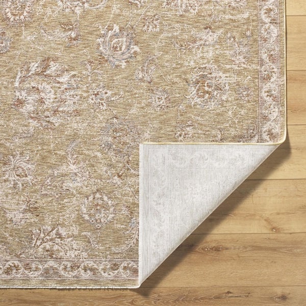 Da Vinci Brown Traditional Botanical 5 ft. x 7 ft. 5 in. Area Rug