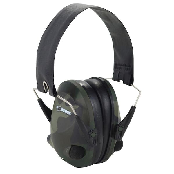 Boomstick Gun Accessories Electronic Ear Muff with 4 AAA in Camo