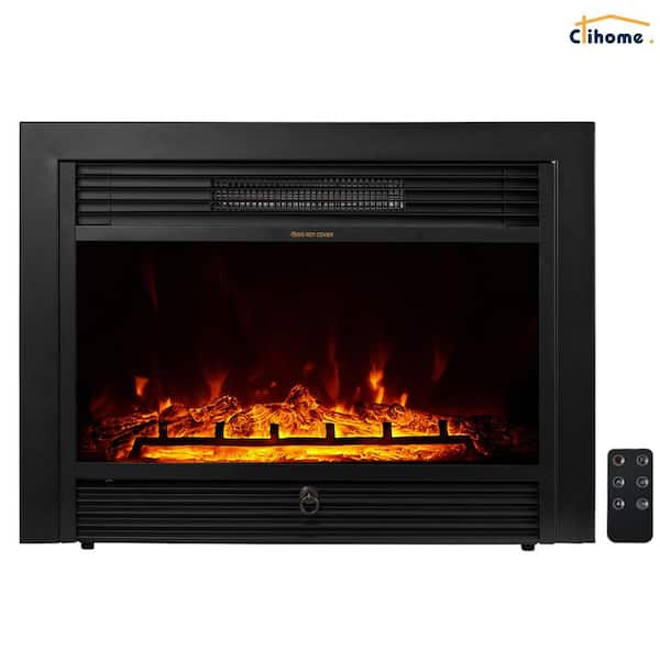 Clihome 28.5 in. Classic Built-in or Wall-Mounted Direct Vent Electric Fireplace Insert