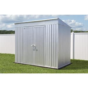 Galvalume 8 ft. W x 5 ft. D Metal Steel Storage Shed Garden/Patio with Swing Doors, 40 sq. ft.