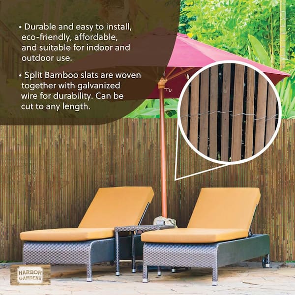 Harbor Bamboo Gardens Split Fencing-3 ft.,3 in. H x 10 ft. L