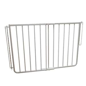 30 in. H x 27 in. to 42.5 in. W x 2 in. D White Stairway Special Safety Gate