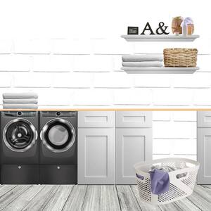 Basket Collection, Laundry Basket, 40 Liter (10kg/22lbs) Capacity, Cut Out Handles, Ventilated, Ivory