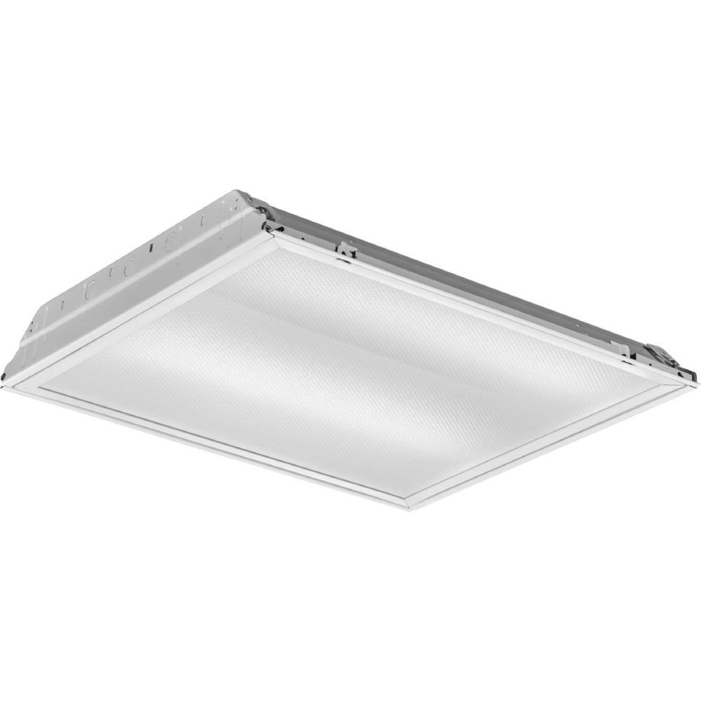 Luxe 24" Square LED Indoor/Outdoor Ceiling Light in Flush White