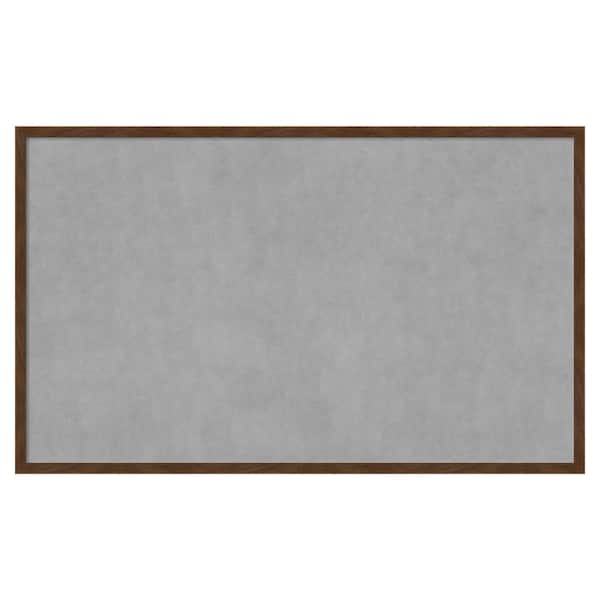 Amanti Art Carlisle Brown Narrow 41 in. x 25 in. Framed Magnetic Board