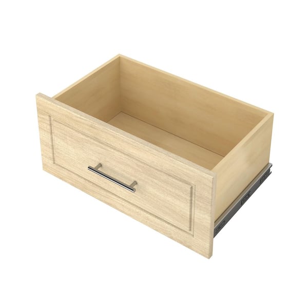 12 in. H x 24 in. W Wood Drawer Kit Modern Raised Harvest Grain