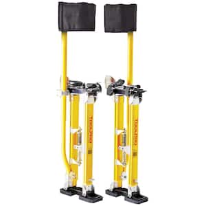 18 in. to 30 in. Adjustable Magnesium Drywall Stilts with Soft Straps