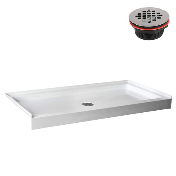 Streamline GB-513-56 60 in. L x 30 in. Alcove Acrylic Shower Pan