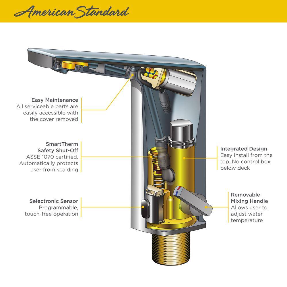 Paradigm Selectronic 7.5" Polished Chrome Touchless Faucet