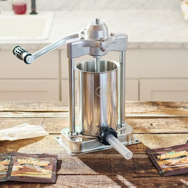 LEM MightyBite 5 lb. Stainless Steel Sausage Stuffer 1606 - The
