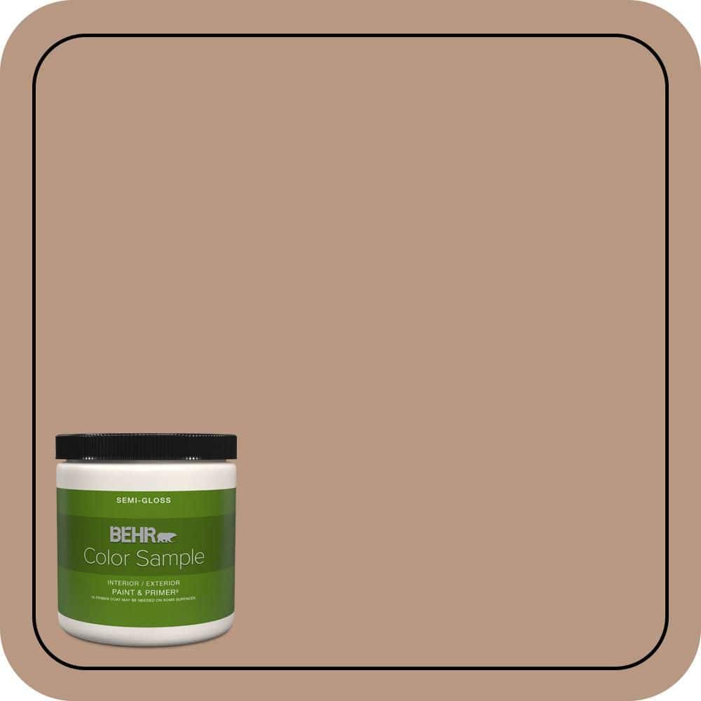 8 oz. #250F-4 Stone Brown Semi-Gloss Interior/Exterior Paint & Primer Color Sample price history on PriceWatchPro