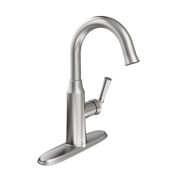 American Standard Portsmouth 1-Handle Pull-Down Bar Faucet in Stainless Steel
