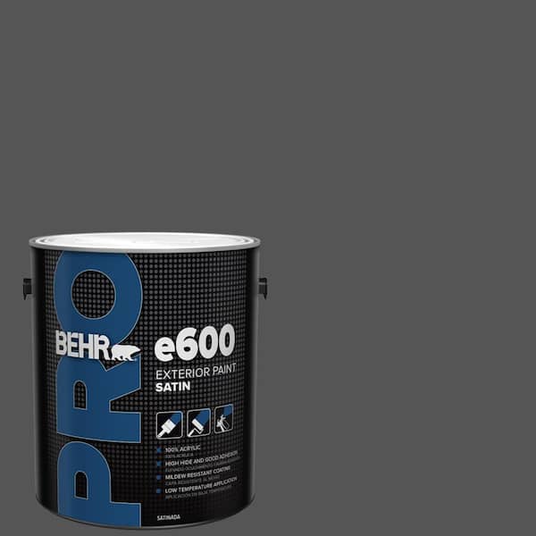 BEHR PRO 1 gal. #PPU25-01 Carbon Copy Satin Enamel Exterior Paint