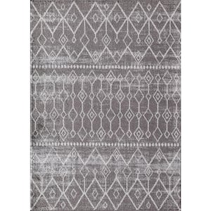 Knox Inky Charcoal Gray 5 ft. X 7 ft. Area Rug