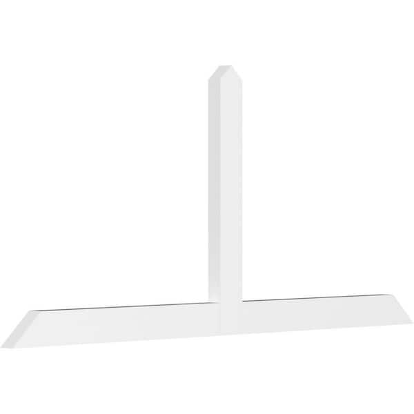 Ekena Millwork Portland 72 in. W x 33 in. H x 2 in. D Signature Polyurethane Bracket