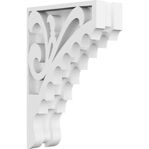 Ekena Millwork Genova 1.5 in. W x 7 in. H x 4.5 in. D Signature Urethane Polyurethane Corbel