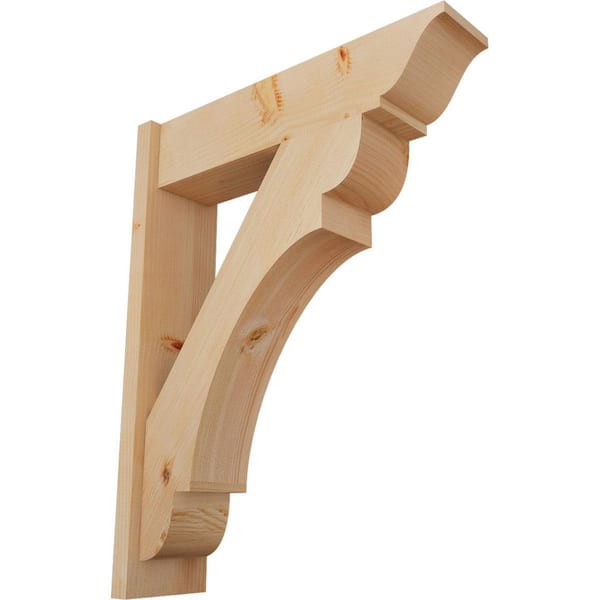 Ekena Millwork 8 in. x 36 in. x 28 in. Olympic Traditional Smooth Douglas Fir Outlooker