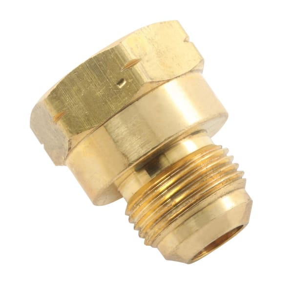 Lead-Free 3/8 x 3/8-In Brass Flare Connector FIP -714046-0606 